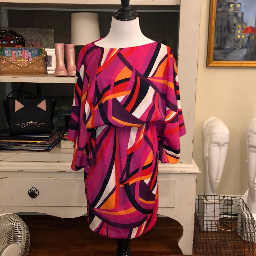 Trina Turk Mingus Kimono Sleeve Dress SZ XS NWT - Picture 3 of 3